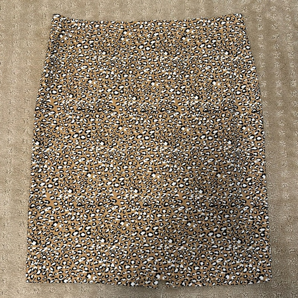 NWT J Crew Cheetah pencil skirt